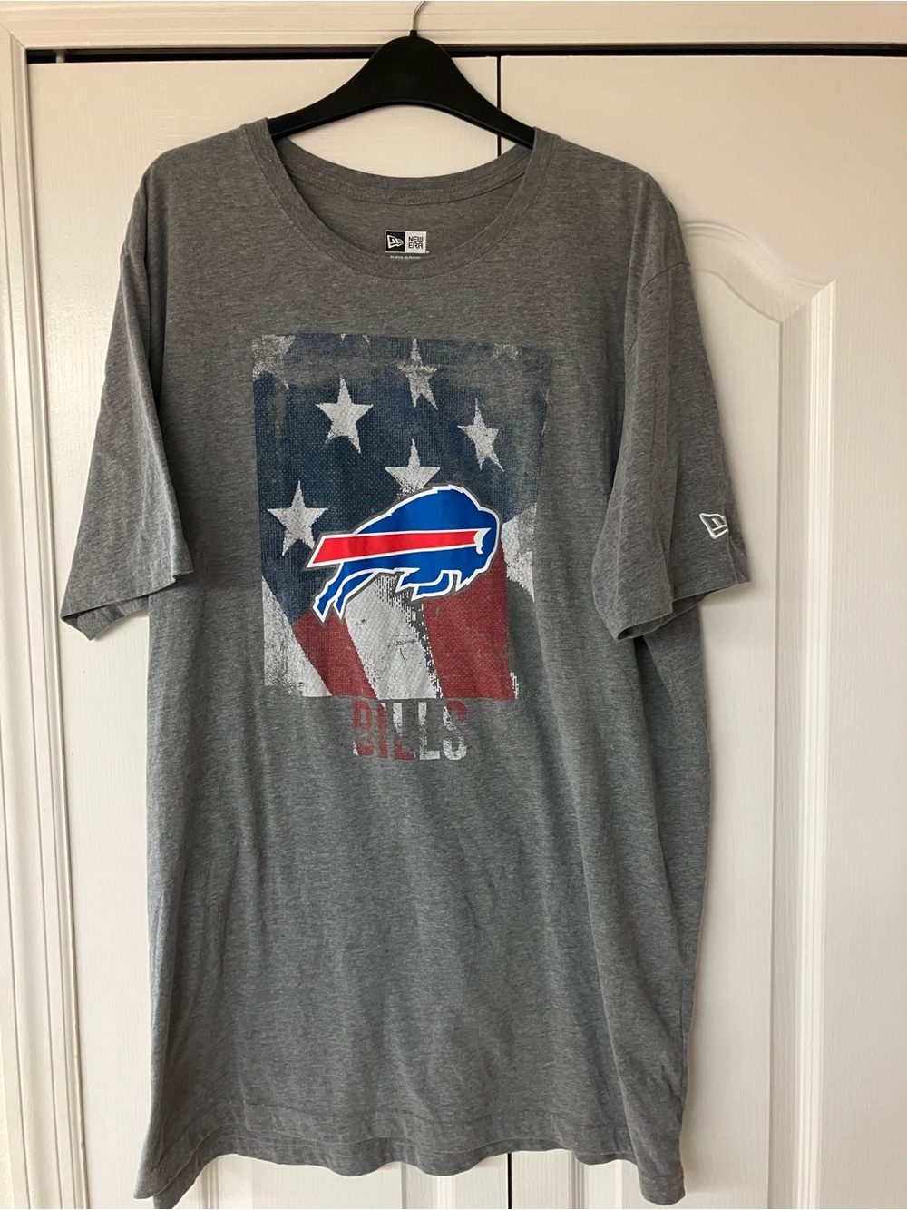 Buffalo Bills NFL New Era Gray Mens Size 2XL Short Sleeve Shirt